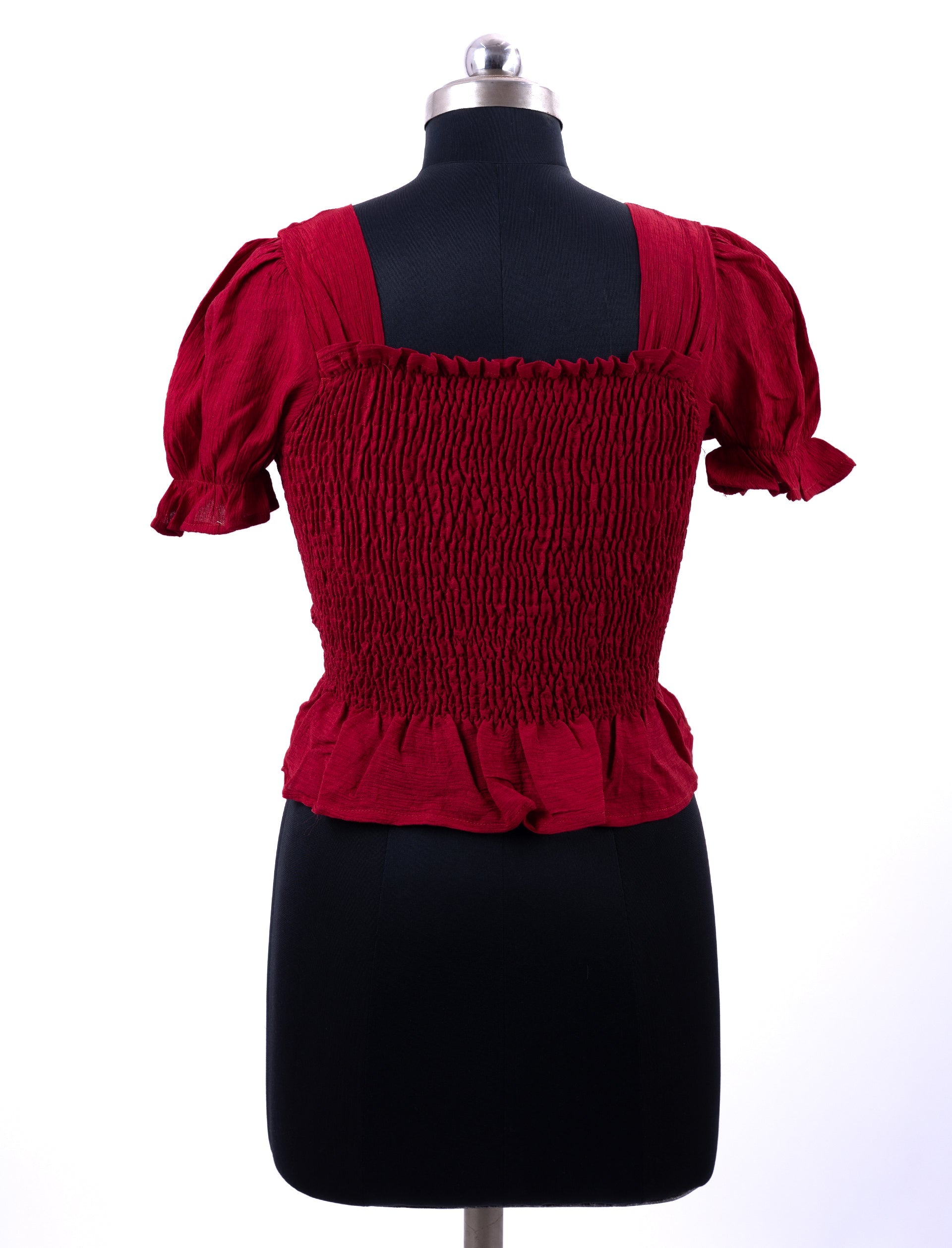 Elegant Maroon Fancy Short Top For Womens ATHLEXES