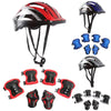7Pcs Helmet Knee Elbow Protective Gear Set Adjustable Kids Bicycle Sport Protective Gear Set 48-55Cm for Boys Girls 5-12 Years ATHLEXES