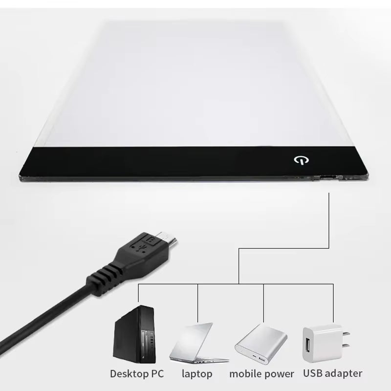 A3/A4/A5 Level Dimmable Led Drawing Copy Pad Board Children'S Toy Painting Educational Kids Grow Creative Gifts for Children ATHLEXES