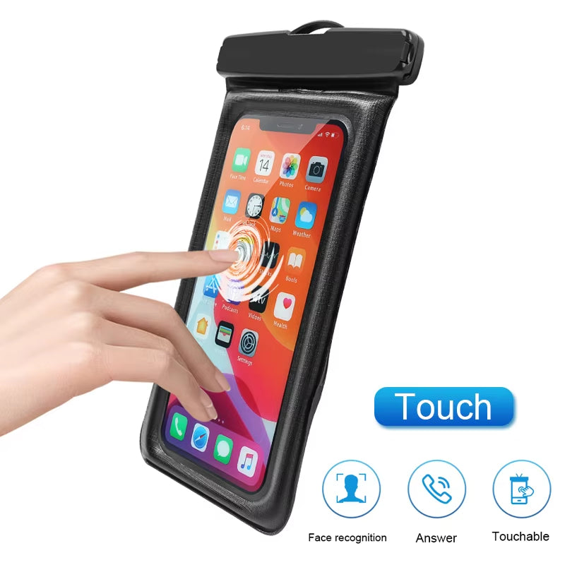 Floating Airbag Waterproof Swim Bag Phone Case for Iphone 11 12 13 14Pro Max Samsung S23 S22 Xiaomi 13 Huawei P30 20 Lite Cover ATHLEXES