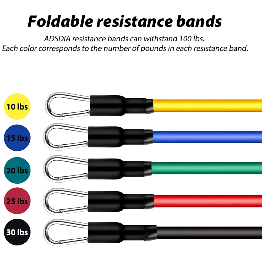 Resistance Bands Set Bodybuilding Home Gym Equipment Professional Weight Training Fitness Elastic Rubber Bands Workout Expander ATHLEXES