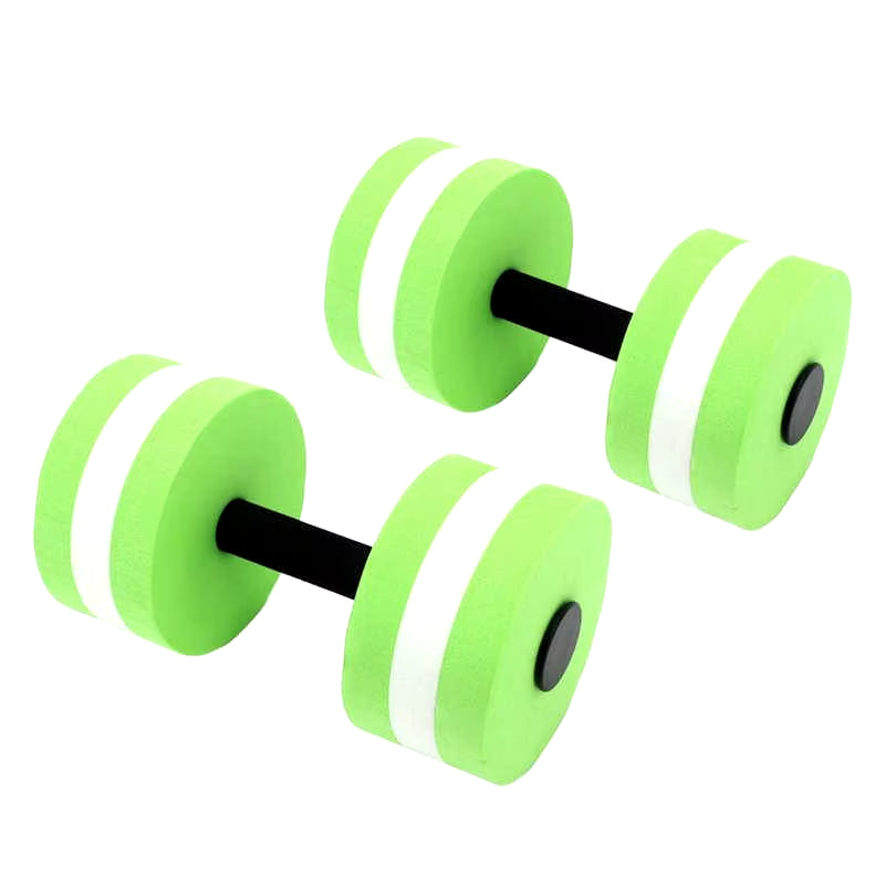 2PCS EVA Water Dumbbells - Floating Yoga Foam Weights for Men , Women & Kids Fitness Exercise ATHLEXES