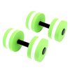 2PCS EVA Water Dumbbells - Floating Yoga Foam Weights for Men , Women & Kids Fitness Exercise ATHLEXES