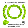 Weighted Adjustable Smart Hula Circle Sport Hoops Weight Loss Exercise Detachable Knots ATHLEXES