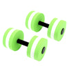 2PCS EVA Water Dumbbells - Floating Yoga Foam Weights for Men , Women & Kids Fitness Exercise ATHLEXES