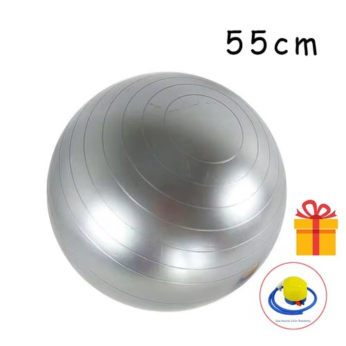 PVC Fitness Balls Yoga Ball Thickened Explosion-Proof Exercise Home Gym Pilates Equipment Balance Ball 45Cm/55Cm/65Cm/75Cm/85Cm ATHLEXES
