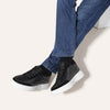 CMR Chamaripa 6CM Black Leather Elevator Sneakers ATHLEXES