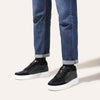 CMR Chamaripa 6CM Black Leather Elevator Sneakers ATHLEXES