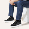 CMR Chamaripa 6CM Black Leather Elevator Sneakers ATHLEXES