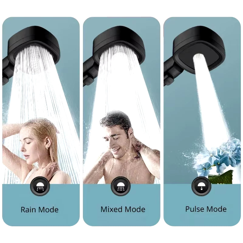 Xiaomi High Pressure Shower Head Water Saving 3-Modes Shower Heads Adjustable Water Massage Sprayer Home Bathroom Accessories ATHLEXES