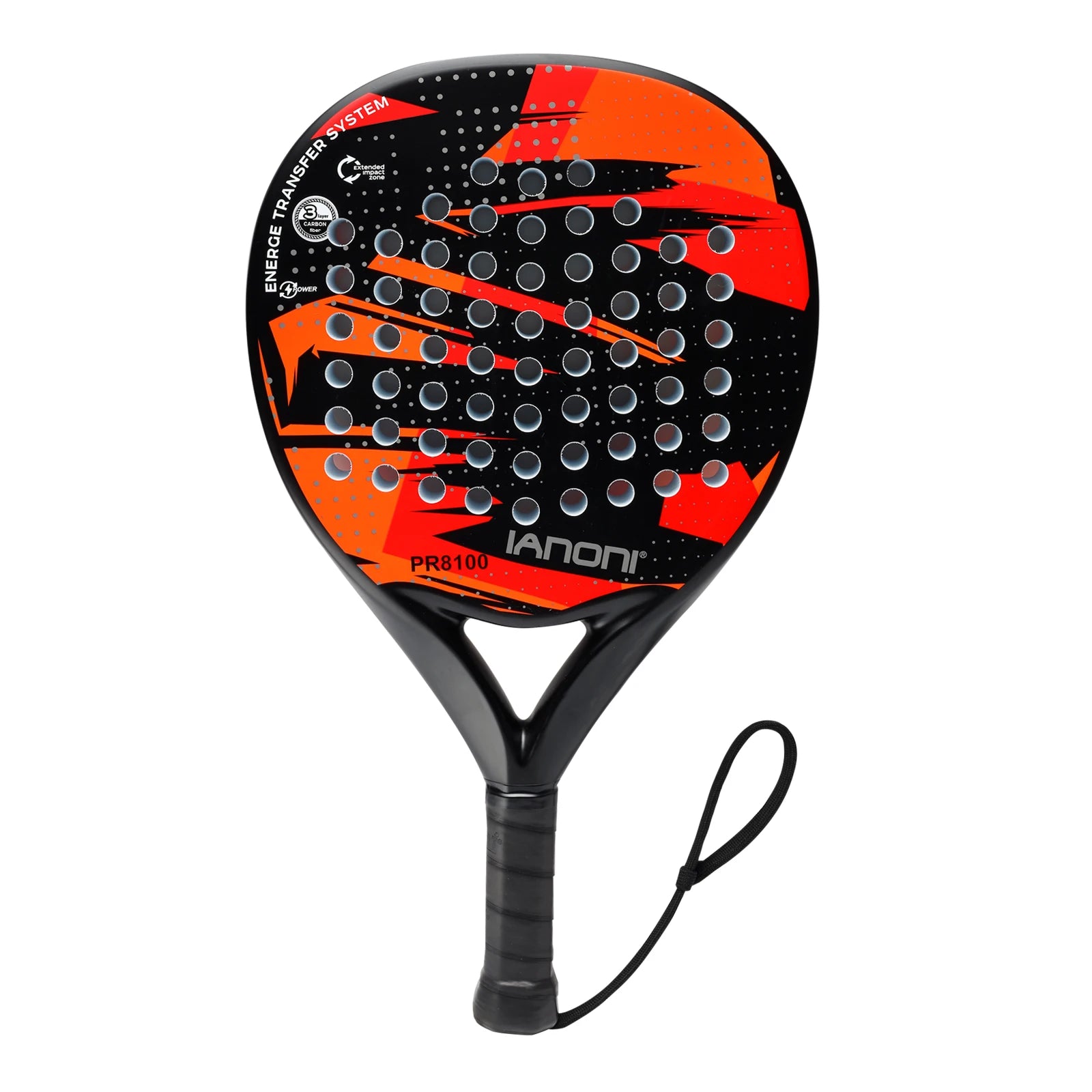 Padel Racket Carbon Fiber Surface with EVA Memory Flex Foam Core Padel Tennis Racquets Lightweight ATHLEXES