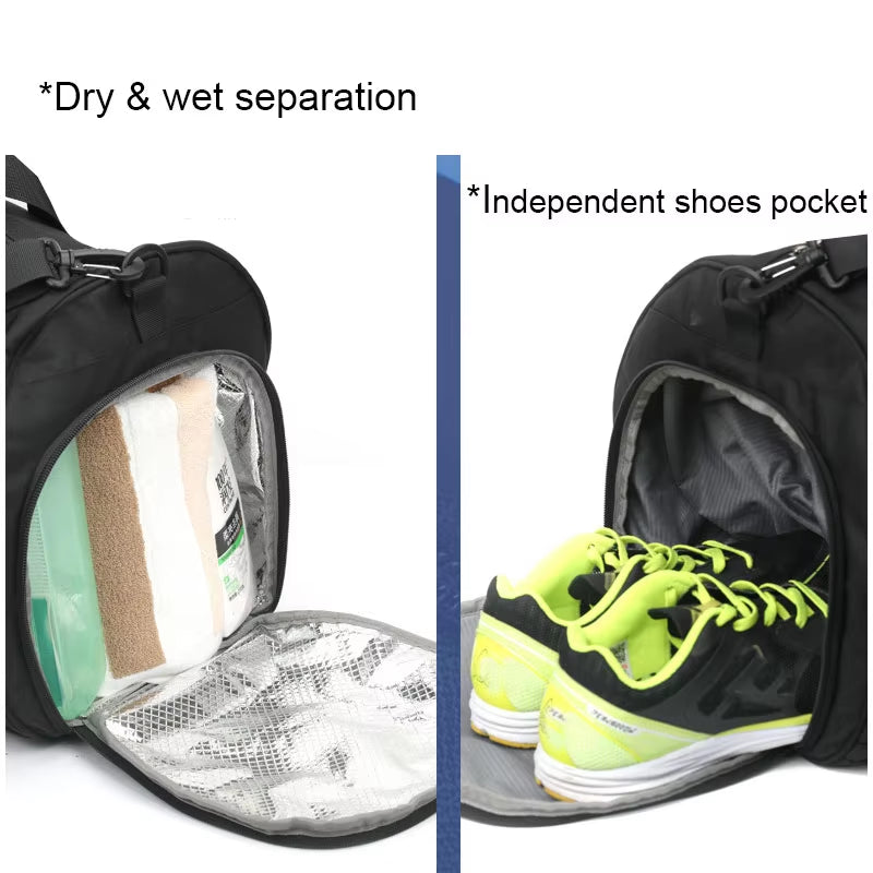 Large Gym Bag Fitness Bags Wet Dry Training Men Yoga for Shoes Travel Shoulder Handbags Multifunction Work Out Swimming Bag ATHLEXES
