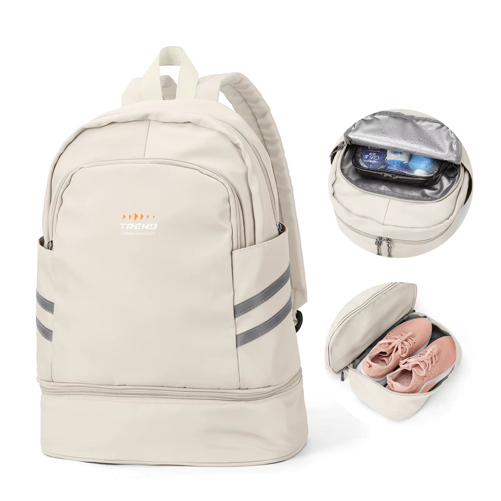 Gym Backpack for Women with Shoes Compartment, Large Women Travel Backpack Waterproof, Sport Swimming Yoga Athletic Backpack ATHLEXES