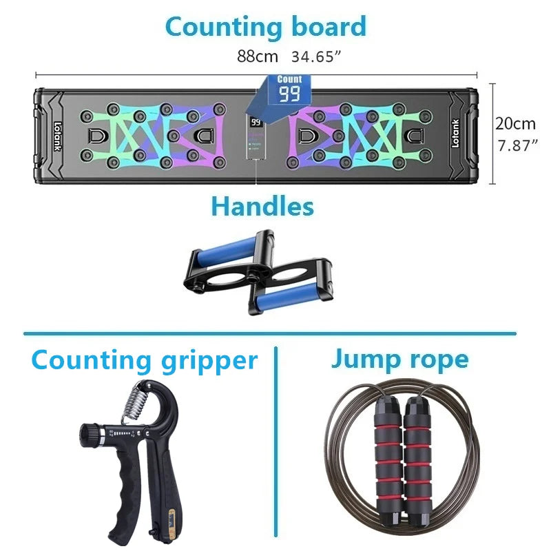 Counting Folding Push up Board Multifunctional Exercise Table Abdominal Muscle Enhancement Gym Sports Portable Fitness Equipment ATHLEXES