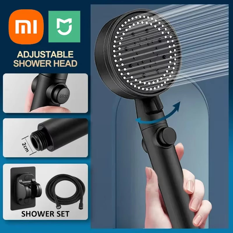Xiaomi  Shower Head Water Saving 5 Modes Adjustable High Pressure Showerhead Handheld Spray Hangable Bathroom Accessories ATHLEXES