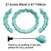 Weighted Adjustable Smart Hula Circle Sport Hoops Weight Loss Exercise Detachable Knots ATHLEXES
