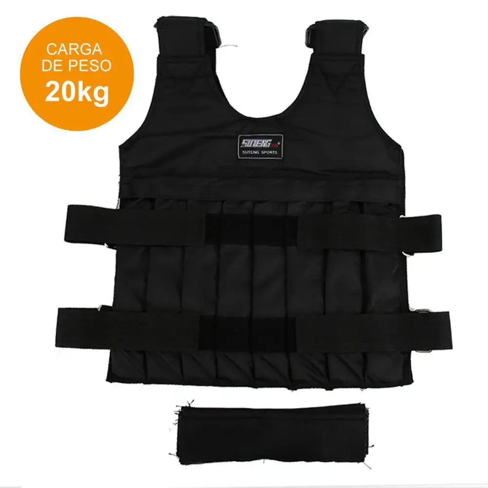 20Kg 50Kg Loading Weighted Vest Adjustable Exercise Training Fitness Jacket Gym Workout Boxing Vest Sand Fitness Waistcoat ATHLEXES
