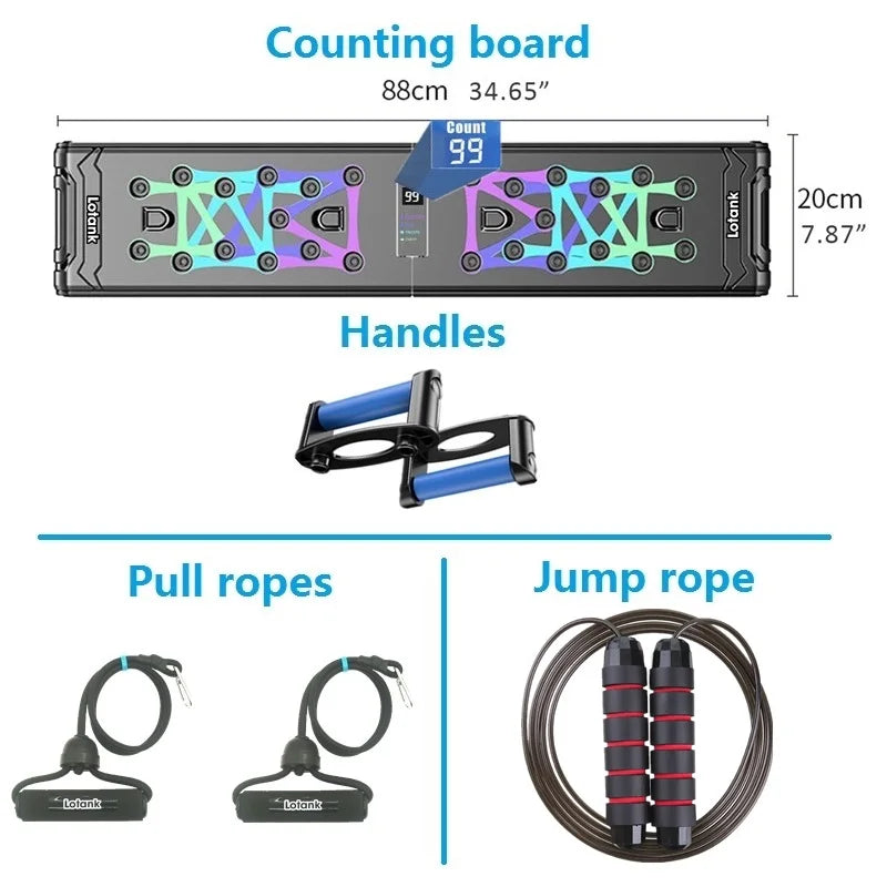 Counting Folding Push up Board Multifunctional Exercise Table Abdominal Muscle Enhancement Gym Sports Portable Fitness Equipment ATHLEXES
