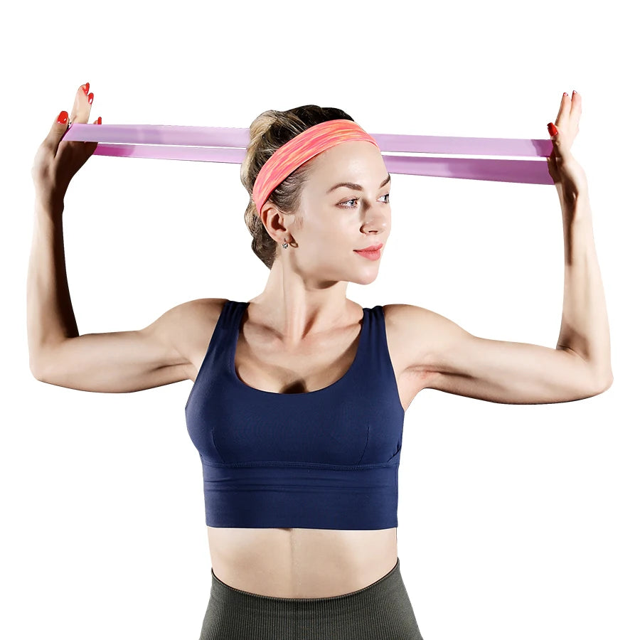 Fitness Elastic Resistance Bands Home Training Yoga Sport Resistance Bands Stretching Pilates Crossfit Workout Gym Equipment ATHLEXES