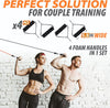 360Lbs Fitness Exercises Resistance Bands Set Elastic Tubes Pull Rope Yoga Band Training Workout Equipment for Home Gym Weight ATHLEXES