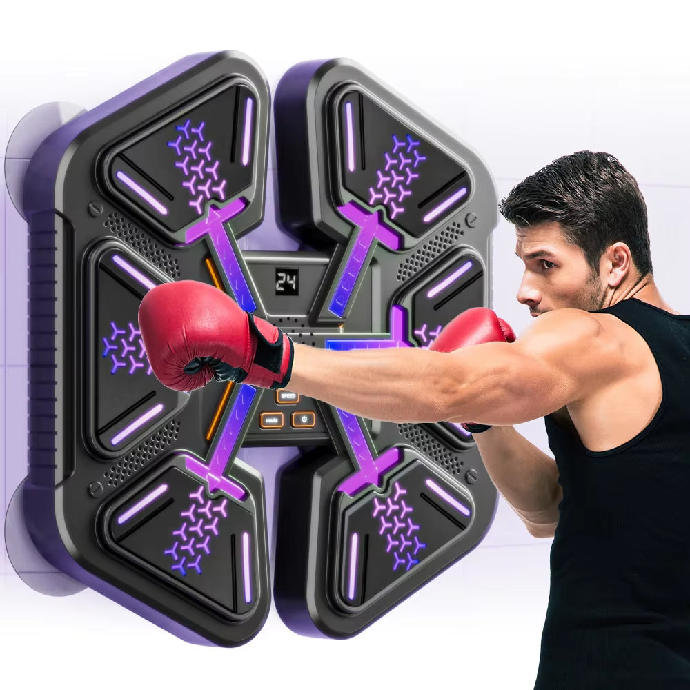 New Smart Music Boxing Machine Adult/Children Sports Fitness Boxing Trainer Home Exercise Response Training Boxing Wall Target ATHLEXES