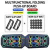 Portable Multifunctional Push-Up Board Set with Handles Foldable Fitness Equipment for Chest Abdomen Arms and Back Training ATHLEXES