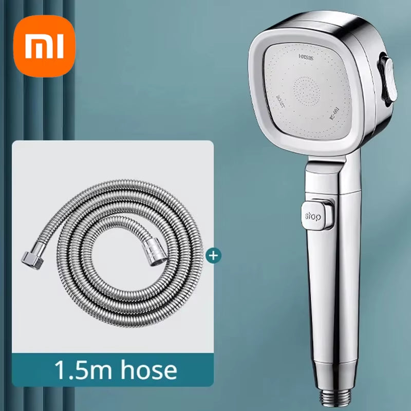 Xiaomi High Pressure Shower Head Water Saving 3-Modes Shower Heads Adjustable Water Massage Sprayer Home Bathroom Accessories ATHLEXES