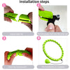 Weighted Adjustable Smart Hula Circle Sport Hoops Weight Loss Exercise Detachable Knots ATHLEXES
