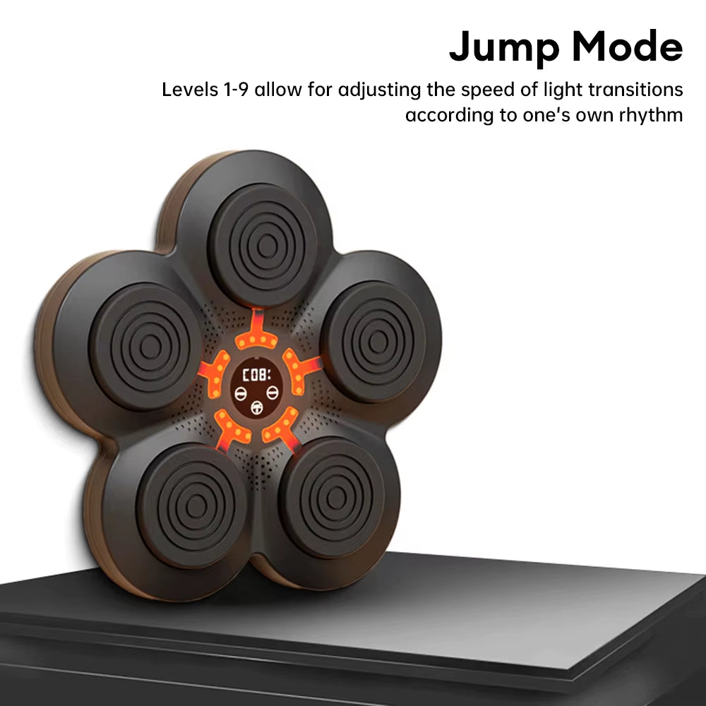 Smart Music Boxing Machine Wall Target LED Lighted Sandbag Relaxing Reaction Training Target for Boxing Sports Agility Reaction ATHLEXES