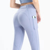Women Yoga Pants Naked Feeling Stretchy Sports Tights Pocket High Waist Leggings Running Fitness Leggings Workout Gym Clothing ATHLEXES