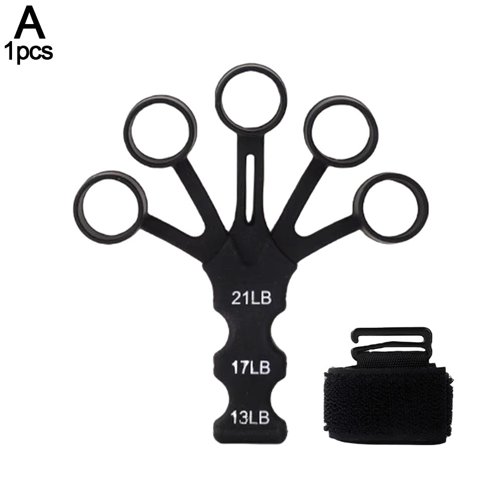 Silicone Finger Gripster Grip Exerciser Finger Strengthener Guitar Training Gym Fitness Trainer Sports Equipment Accessories ATHLEXES