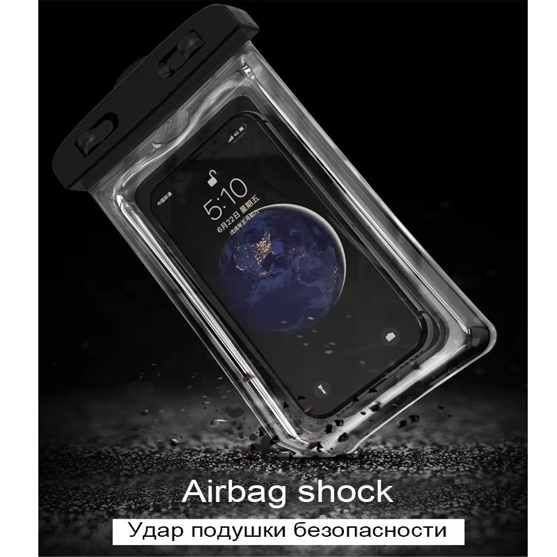 Floating Airbag Waterproof Swim Bag Phone Case for Iphone 11 12 13 14Pro Max Samsung S23 S22 Xiaomi 13 Huawei P30 20 Lite Cover ATHLEXES