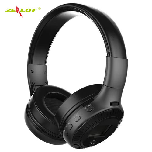 -B19 Wireless Headphones LCD Bluetooth Headset Stereo Earphone with Microphone for Computer Phone,Support Tf,Aux ATHLEXES
