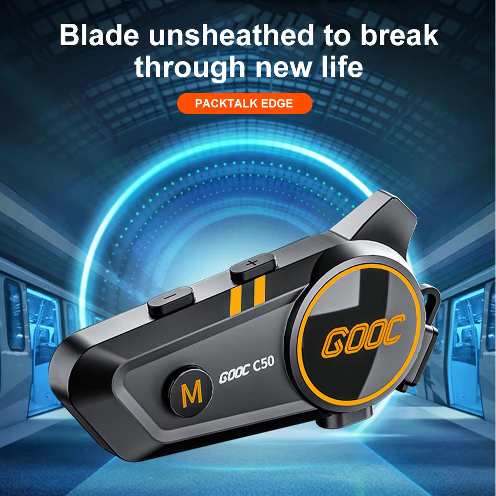 Bluetooth 5.3 Helmet Headset Wireless Hands-Free Call Phone Kit Motorcycle Waterproof Earphone MP3 Music Player Speaker for Moto ATHLEXES