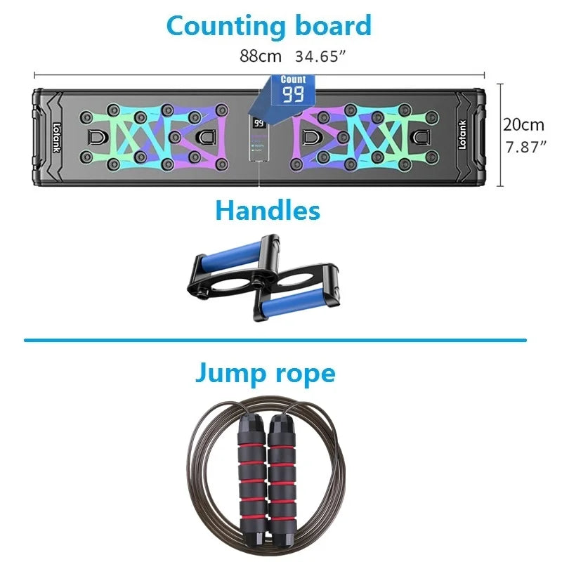 Counting Folding Push up Board Multifunctional Exercise Table Abdominal Muscle Enhancement Gym Sports Portable Fitness Equipment ATHLEXES