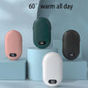 Hand Warmer USB Mobile Power Bank Charing Electric Hand Heater Warmer Mini Multi-Function Pocket Warmer Digital Display ATHLEXES