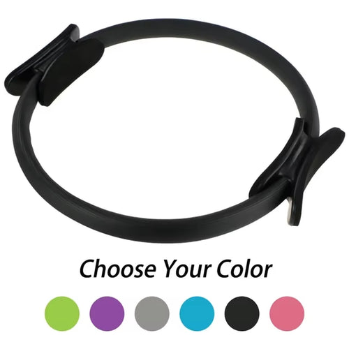 38Cm/15In Yoga Fitness Pilates Circle Women Girls Circle Yoga Magic Ring for Home Gym Workout Sports Lose Weight Body Resistance ATHLEXES