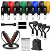 360Lbs Fitness Exercises Resistance Bands Set Elastic Tubes Pull Rope Yoga Band Training Workout Equipment for Home Gym Weight ATHLEXES