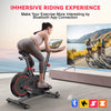 Magnetic Control Exercise Bike Large Tablet Holder Comfortable Seat Indoor Cycling Bike for Home Cardio Fitness Stationary Bike ATHLEXES