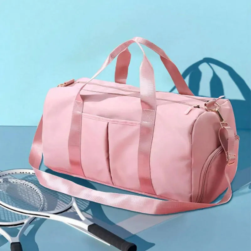 Travel Workout Fitness Sports Gym Bag Luggage with Wet Pocket Shoes Compartment Travel Yoga Sports Gym Duffel Bag for Men Women ATHLEXES