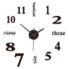 Artistry Time: 3D Wall Decal Decorative Clock ATHLEXES