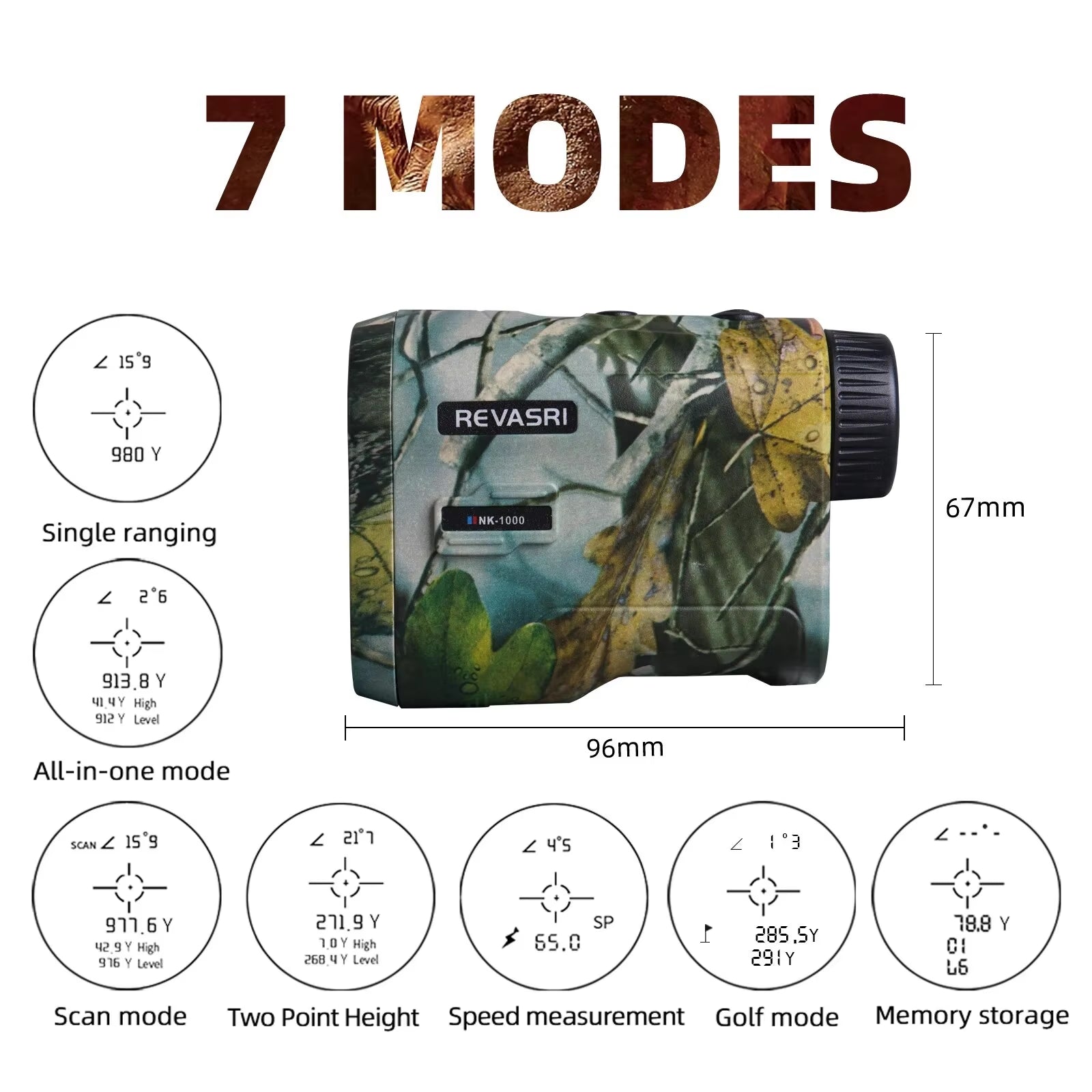 Hunting Laser Rangefinder 1000 Yards with Rechargeable Battery Hunting Range Finder with Target Acquisition Technology E ATHLEXES