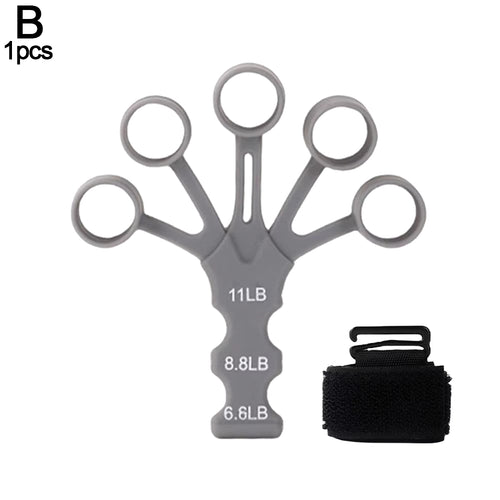 Silicone Finger Gripster Grip Exerciser Finger Strengthener Guitar Training Gym Fitness Trainer Sports Equipment Accessories ATHLEXES