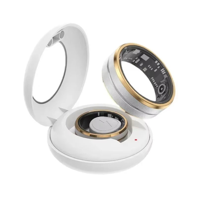 Smart Ring Men Women Steel Shell Sleep Health Monitoring 3ATM Waterproof Multi-Sport Modes Ring for Xiaomi for Huawei for IOS ATHLEXES