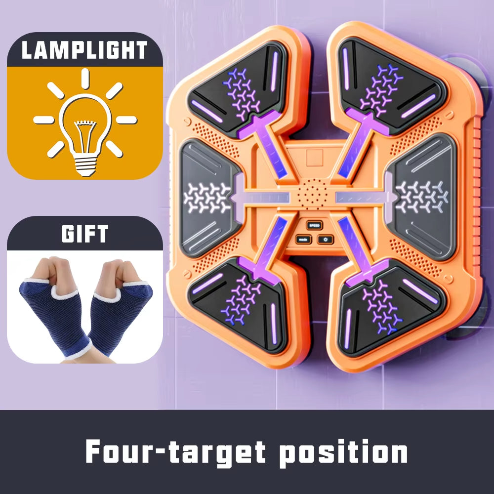 New Smart Music Boxing Machine Adult/Children Sports Fitness Boxing Trainer Home Exercise Response Training Boxing Wall Target ATHLEXES