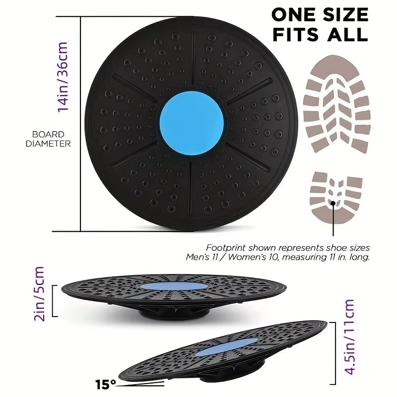1 Pc Yoga Balance Board, Fitness Training Pedal, Sensory Training Balance Board, Fitness Equipment for Sensory Rehabilitation ﻿ ATHLEXES