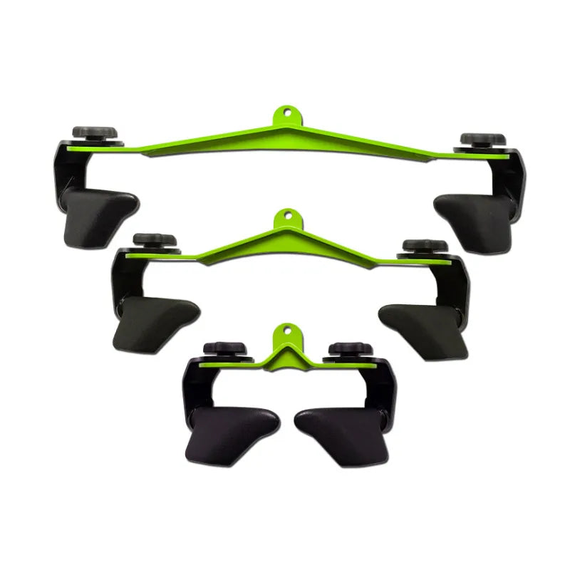 8 Piece Set Fitness Lat Pull down T Handle Bar Rowing Rotating V-Bar Pulley Cable Machine Handle Grip Gym Equipment Back Trainer ATHLEXES
