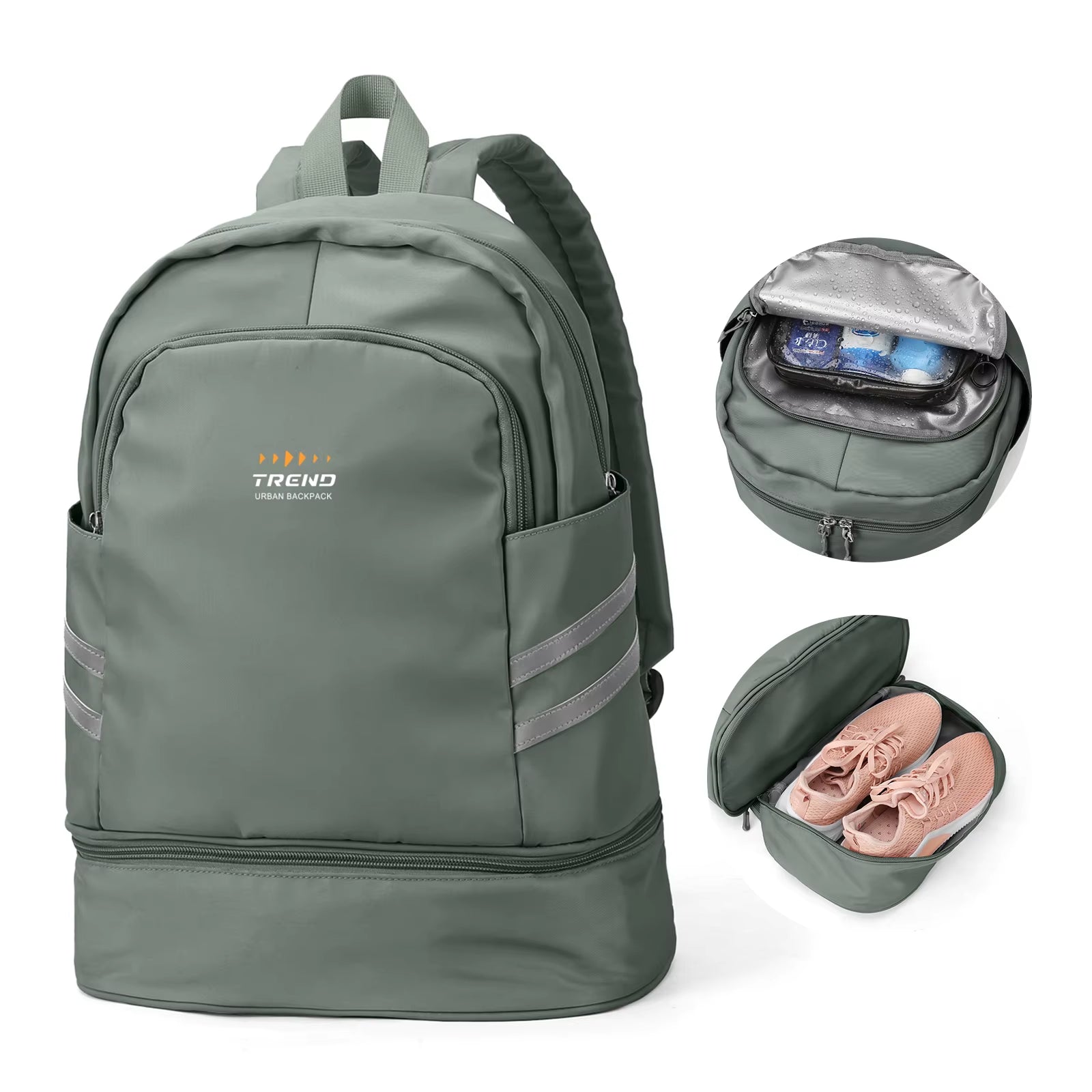 Gym Backpack for Women with Shoes Compartment, Large Women Travel Backpack Waterproof, Sport Swimming Yoga Athletic Backpack ATHLEXES