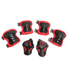 7Pcs Helmet Knee Elbow Protective Gear Set Adjustable Kids Bicycle Sport Protective Gear Set 48-55Cm for Boys Girls 5-12 Years ATHLEXES