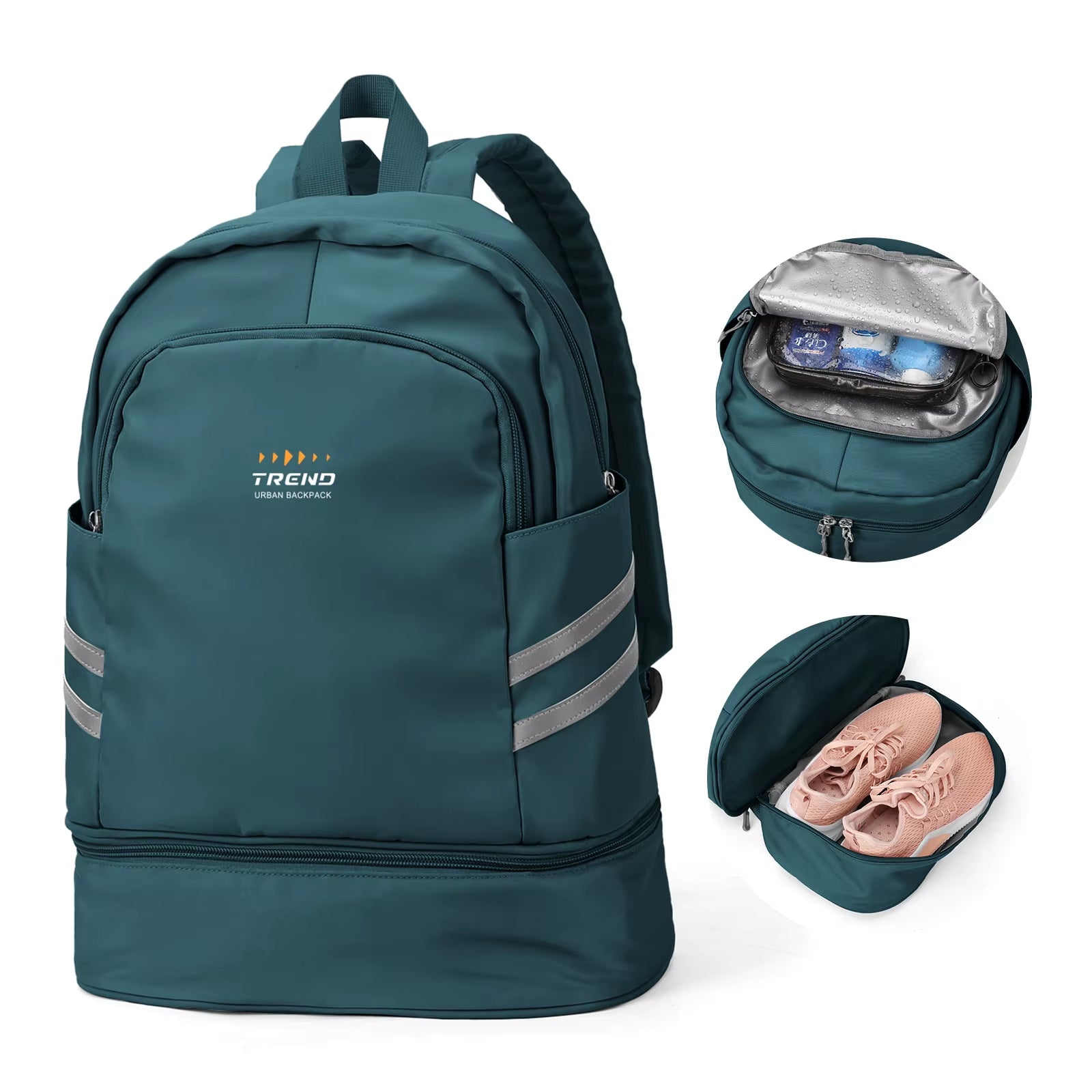 Gym Backpack for Women with Shoes Compartment, Large Women Travel Backpack Waterproof, Sport Swimming Yoga Athletic Backpack ATHLEXES